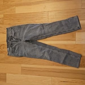 Gap midrise straight leg grey jeans